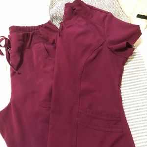 Cherokee Heartsoul Joggers and Top scrub set